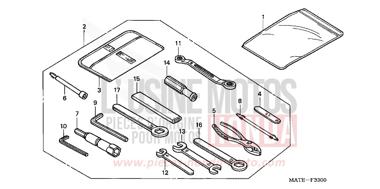 TOOLS for Super Blackbird IRON NAIL SILVER METALLIC-U (NH167D) from 2006